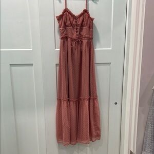 Patrons of Peace Pink Maxi Sundress for Wedding Guest